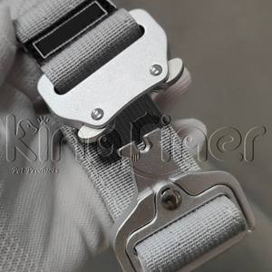 Collar de perro acolchado de combate de alta calidad Collar de nailon táctico con hebilla de aluminio ligera plateada y <span class=keywords><strong>para</strong></span> entrenamiento de <span class=keywords><strong>perros</strong></span> - Product Image 3