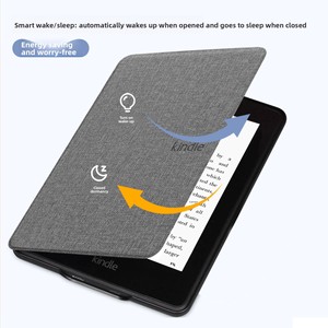 Funda Protectora de Cuero para Kindle, Compatible con Kindle 2022 y Paperwhite 654/658 Edición Juvenil, Lino - Product Image 3