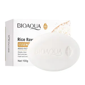 Sapone Viso BIOAQUA al Riso Bianco, Detergente Schiumogeno Idratante e Controllo Oleosità, Sapone Artigianale per il Corpo - Product Image 6