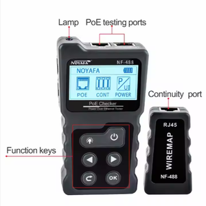 NOYAFA NF-488 POE checker แบบใหม่ล่าสุด Cat6 Cat5 Ethernet LAN Tester เครื่องมือเครือข่าย RJ45<span class=keywords><strong>สาย</strong></span>เคเบิล - Product Image 3