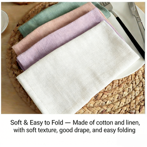 Serviettes en coton et lin personnalisées, décoration <span class=keywords><strong>de</strong></span> <span class=keywords><strong>table</strong></span>, torchons, serviettes <span class=keywords><strong>de</strong></span> <span class=keywords><strong>table</strong></span> pour avion, maison, hôtel, restaurant, mariage, banquet - Product Image 5