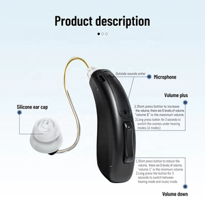 เครื่องช่วยฟังดิจิตอล16ช่องสัญญาณแบบชาร์จไฟได้ BT ไร้สายสำหรับผู้สูงอายุมินิ BTE - Product Image 3