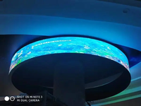 Panneau d'affichage LED flexible haute résolution pour visualisation 3D dynamique Panneau d'écran LED flexible