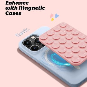 เคสซิลิโคนสำหรับโทรศัพท์มือถือแบบดูดแม่เหล็กกันลื่นที่จับแฮนด์ฟรีสำหรับอุปกรณ์เสริม MagSafe ด้ามจับแม่เหล็ก - Product Image 3