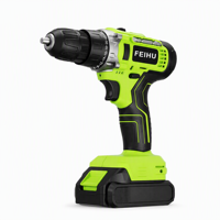 Perceuse sans fil sans balais 20V à vitesse variable 0-400/1400 tr/min, mandrin sans clé, batterie 2.0Ah pour le bois, le métal et les réparations domestiques