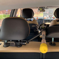 Support de fixation rotatif à 360° pour canne à pêche, à suspendre au dossier de siège arrière de SUV