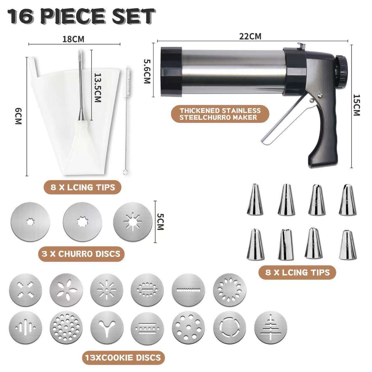 white  16 pcs 8 mouths cleaning brush