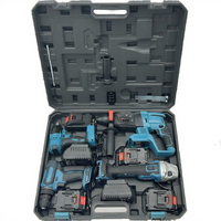Meilleures Ventes : Ensemble d'Outils Multifonctionnel 21V à Batterie Lithium Quatre Pièces – Perceuse, Marteau Perforateur, Meuleuse d'Angle et Clé à Chocs Électriques