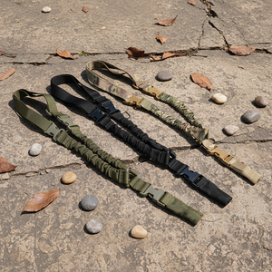 Sangle de ceinture en nylon élastique multifonctionnelle pour entraînement tactique en plein air, à point unique, pour sport de tir, à libération rapide, à porter en bretelle inclinée - Product Image 1