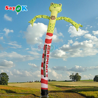 Sayok personnalisé Animal gonflable Dragon Air Dancer Dinosaur Sky Dancer pour la promotion de l'événement