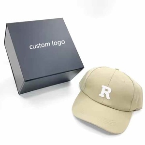Cajas de Regalo Plegables Cuadradas de Cartón Negro Tipo Concha para Gorras de Béisbol, Personalizadas, en Oferta, Proveedor <span class=keywords><strong>Dandy</strong></span> Hats, 8x8 - Product Image 1