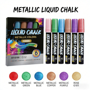 Marqueur Fluorescent Effaçable Sans Poussière à Base d'Eau, <span class=keywords><strong>Meilleure</strong></span> Vente Transfrontalière, Idéal pour l'Apprentissage et la <span class=keywords><strong>Peinture</strong></span> - Product Image 2