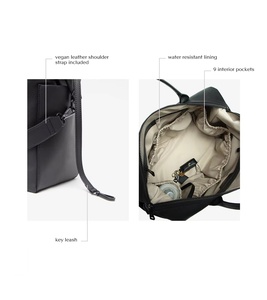 Mochila Pañalera Ligera de Piel Sintética PU para Mamás, Bolso de Bebé Espacioso con Múltiples Bolsillos - Product Image 5