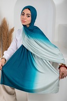 2025 Sharut Premium Opaque Gradient Shadow Hijab Écharpe Châle Modal Jersey Ombre Respirant Quatre Saisons Quotidien Porter Écharpe