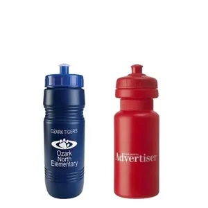 促销可重复使用的BPA免费挤压自行车徒步旅行自行车水瓶PE塑料运动水瓶