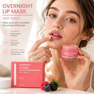 Mascarilla Labial Nocturna de Uso Intensivo, Mascarilla Labial Humectante Profunda para el Cuidado de los <span class=keywords><strong>Labios</strong></span>, Tratamiento Reparador para <span class=keywords><strong>Labios</strong></span> Secos y Agrietados - Product Image 5