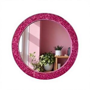 Traditional Handmade Glass <b>Wall</b> <b>Mirror</b> Frame Eco-Friendly Modern Elegant Mosaic Pattern Home Hotel Resort Villa Dcor - Product Image 1