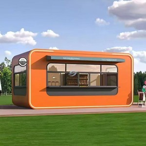 Kiosques de vente extérieurs durables, stands mobiles de thé au lait pour marchés nocturnes, stands de vendeurs ambulants aux entrées de parcs - Product Image 2