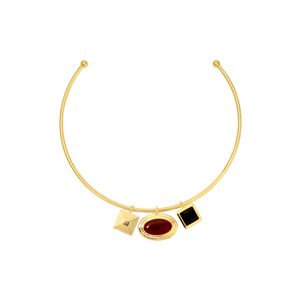 Collar de Metal Clásico de Moda, Latón con Oro y Plata, Multi-Colgante, Elegante Collar con Elementos Cuadrados <span class=keywords><strong>Oliva</strong></span> para Mujer - Product Image 4