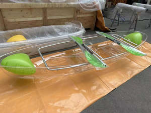 Kayak <span class=keywords><strong>de</strong></span> randonnée/<span class=keywords><strong>pêche</strong></span> transparent <span class=keywords><strong>en</strong></span> PC pour 1-2 personnes, léger et portable avec pare-soleil, séchage rapide, idéal pour les lacs et les rivières - Product Image 6