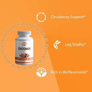 Diosmina 1000mg Fórmula Compleja, 150 Cápsulas, Extracto de Frutas Rico en Bioflavonoides Cítricos, Apoya la Circulación (OEM/ODM, Gran Venta) - Product Image 3