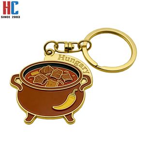 Porte-clés en alliage de zinc émaillé personnalisés par une usine avec une expérience de 23 ans - Souvenir de voyage Pologne Finlande République tchèque Hongrie Roumanie - Product Image 4