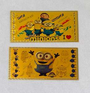 Set di Biglietti d'Auguri Minions con Lamina Dorata, Buste Rosse di Lusso con Illustrazioni dei Cartoni Animati per Regali di Capodanno e Compleanno - Product Image 3