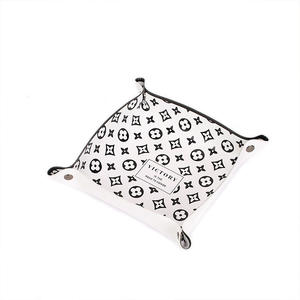 Plateau de rangement en cuir rectangulaire pour bureau, sans couvercle, usage professionnel, couleur unie, type sur pied, 300g, fabriqué à Guangzhou - Product Image 3