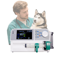 Pompe à seringue portable pour animaux, petite pompe à seringue vétérinaire, écran LCD couleur segmenté de 4,3 pouces, pompe à seringue pour animaux, perfusion IV