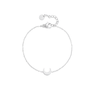 Pulsera de cadena con forma de luna Amy Amy, joyería de moda plateada para mujer, regalo de estilo clásico P0119 - Product Image 3