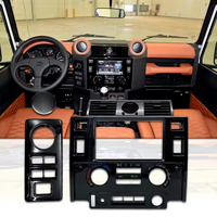 Convient pour Classic Defender Accessoires d'intérieur de voiture Double Din dans un style populaire Fabriqué en matériau ABS durable Kit de tableau de bord