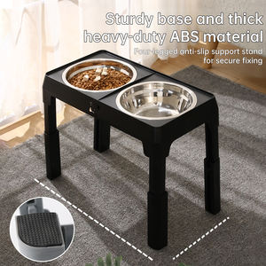 2026 Atacado Comedouro para Cães 2 em 1 Elevado Ajustável com Tigelas de Aço Inoxidável - Product Image 2