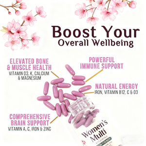 OEM Multivitamine voor vrouwen met calcium, foliumzuur, vitamine A, C, D, E en B-vitaminen. Dagelijkse multivitamine voor vrouwen. - Product Image 3