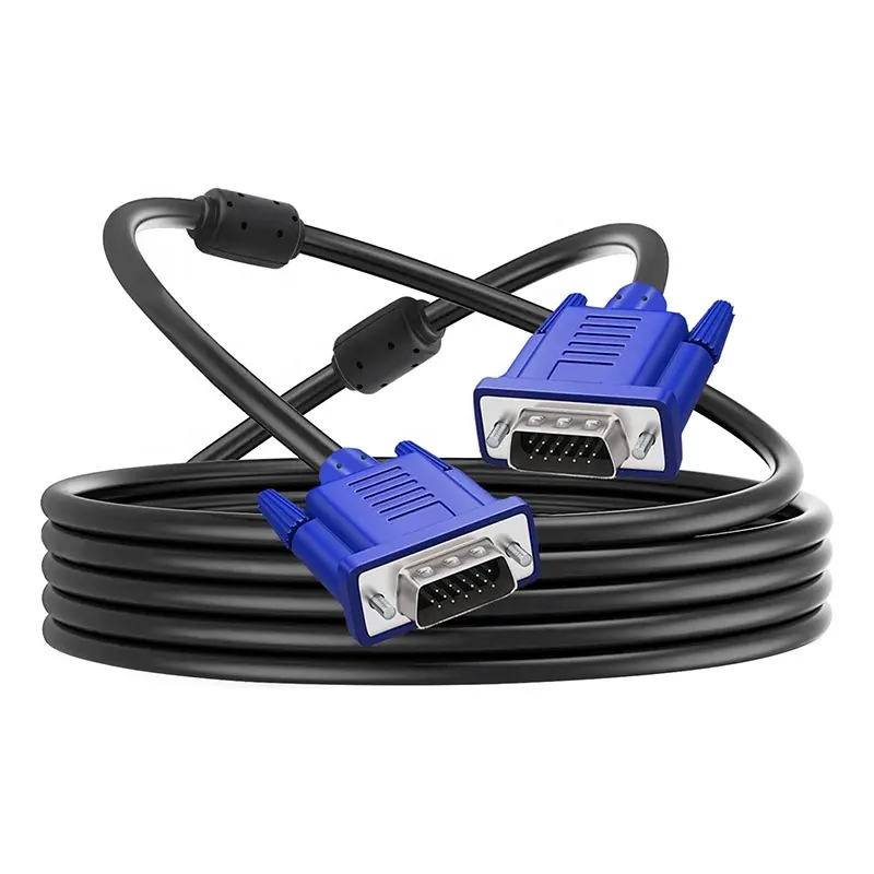 HD 1080P VGA Cable with Filter Video Cables 3+9 3+6 3+5 3+4 3+2 4+5 VGA Kabel Cable For Laptop PC Projector HDTV LCD Display