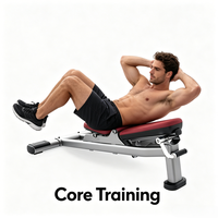 Banc de musculation professionnel pliable multi-angles en acier robuste pour entraînement intensif