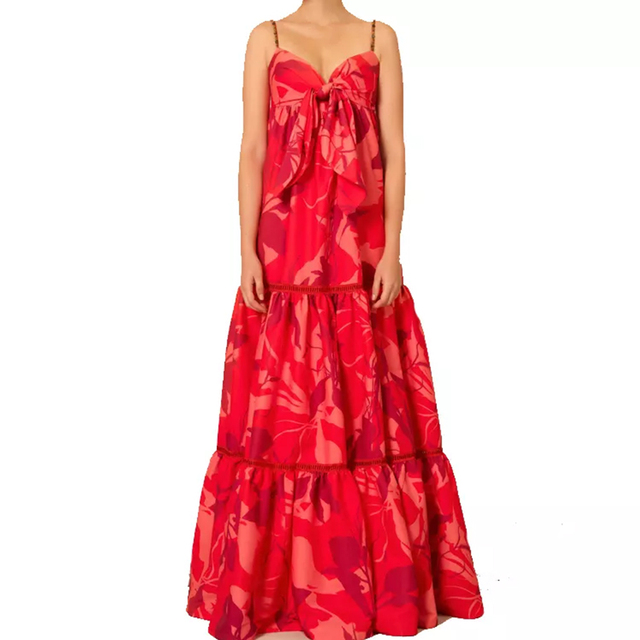 New Design Women Summer Floral Dress Sexy Maxi Dresses Printed Floral Women Dresses