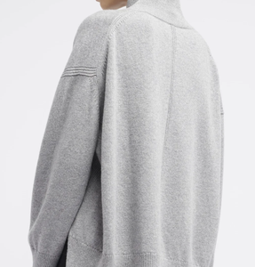 Pull court en cachemire uni à <span class=keywords><strong>col</strong></span> <span class=keywords><strong>roulé</strong></span> pour <span class=keywords><strong>femme</strong></span>, coupe ample, tricot décontracté, personnalisable – Grande Vente - Product Image 4