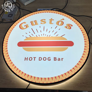 في الهواء الطلق جولة هوت دوج شعار Lightbox تسرب المياه الإعلان أدى البيتزا متجر الجبهة علامة UL مع جودة عالية - Product Image 3