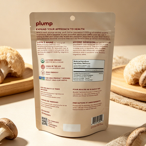 Custom Logo Food Grade Aluminum Foil Moisture Proof Stand Up Zipper Mushroom Powder Packaging Bag With Hang Hole and <b>Window</b> - Product Image 2