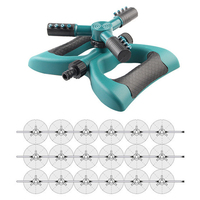 Arroseur de pelouse rotatif automatique à 360 degrés dispositif d'arrosage de jardin en plastique avec buse pour le refroidissement du toit pour les potagers