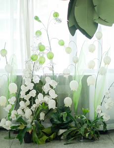 A-151 prix de gros fait à la main grande qualité fleur géante muguet artificielle pour la décoration de mariage et la décoration intérieure - Product Image 1