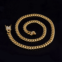 Chaîne Hip Hop nouvelle chaîne de Dubaï 24K bijoux en or hommes cubains chaîne collier