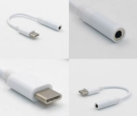 Typ-C zu 3,5mm Kopfhörer-Audioadapter-Kabel PVC Aux-Audio-Dongle-Kabel für iPhone Huawei