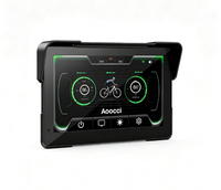 Système de navigation GPS pour moto Aoocci C7 certifié CE, 7 pouces, à fixer sur le guidon, compatible sans fil avec Android Auto et CarPlay