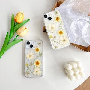 Custodia per telefono <span class=keywords><strong>trasparente</strong></span> vera margherita fiore per <span class=keywords><strong>iPhone</strong></span> 17 16 <span class=keywords><strong>11</strong></span> 12 13 14 15 <span class=keywords><strong>Pro</strong></span> Couqe di lusso in TPU fiore essiccato <span class=keywords><strong>trasparente</strong></span> - Product Image 2