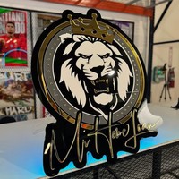 Plaque en acrylique pour décoration de salle de sport, logo personnalisé découpé au laser, lettre en acrylique, miroir, marque business design