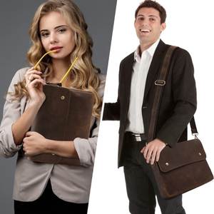 YY Vintage <span class=keywords><strong>Leather</strong></span> Danh Mục Đầu Tư Chủ A4 Tập Tin Trường Hợp Tài Liệu Tập Tin Thư Mục Pocket Với Xử Lý - Product Image 6