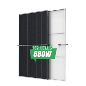 New solar panels 680w development manufacturers efficiency electric energy mount roof efficiency solar tiles price
