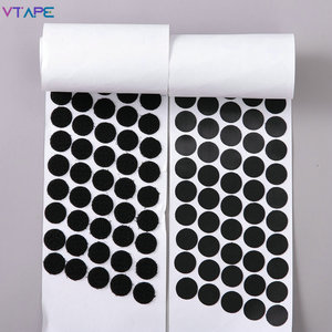 Kalıp kesim daire nokta OEM kendinden yapışkanlı cırt cırt nokta kullanımlık beyaz yapışkan enjeksiyon cırt cırt etiket nokta - Product Image 6