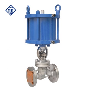 Válvula de Globo Neumática de Acero Inoxidable con Brida para Sistemas de Petróleo J641H-16C/P, Válvula de Globo de Accionamiento Neumático que Permite una Reparación Rápida - Product Image 4